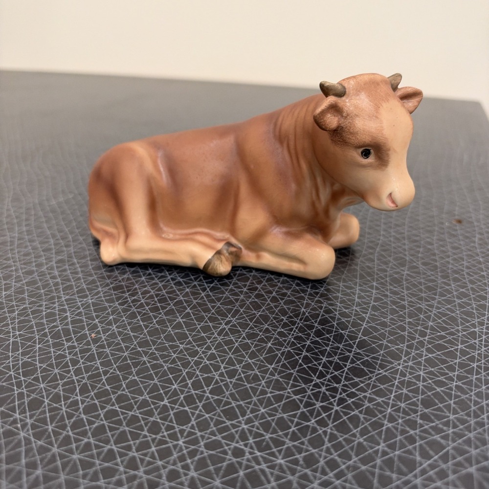 VINTAGE Goebel W. GERMANY Hummel Nativity Animals OX COW FIGURINE 214 K